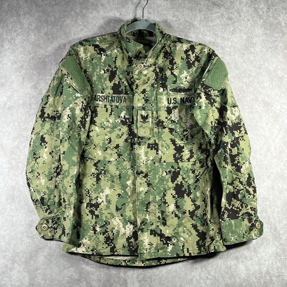 US Navy Blouse NWU Type III Working Uniform Men Small XShort Jacket Digital Camo
